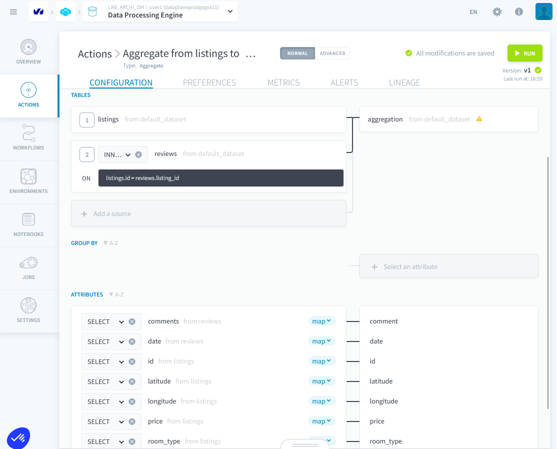 Aggregation action