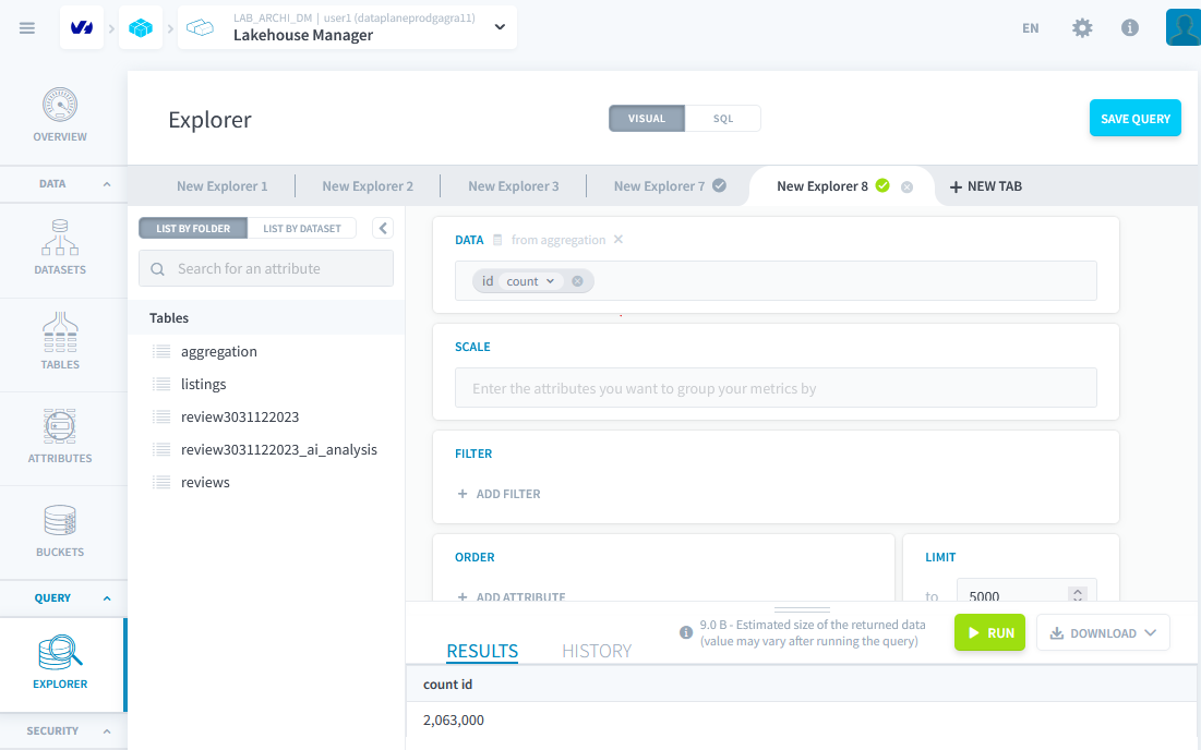Result aggregation