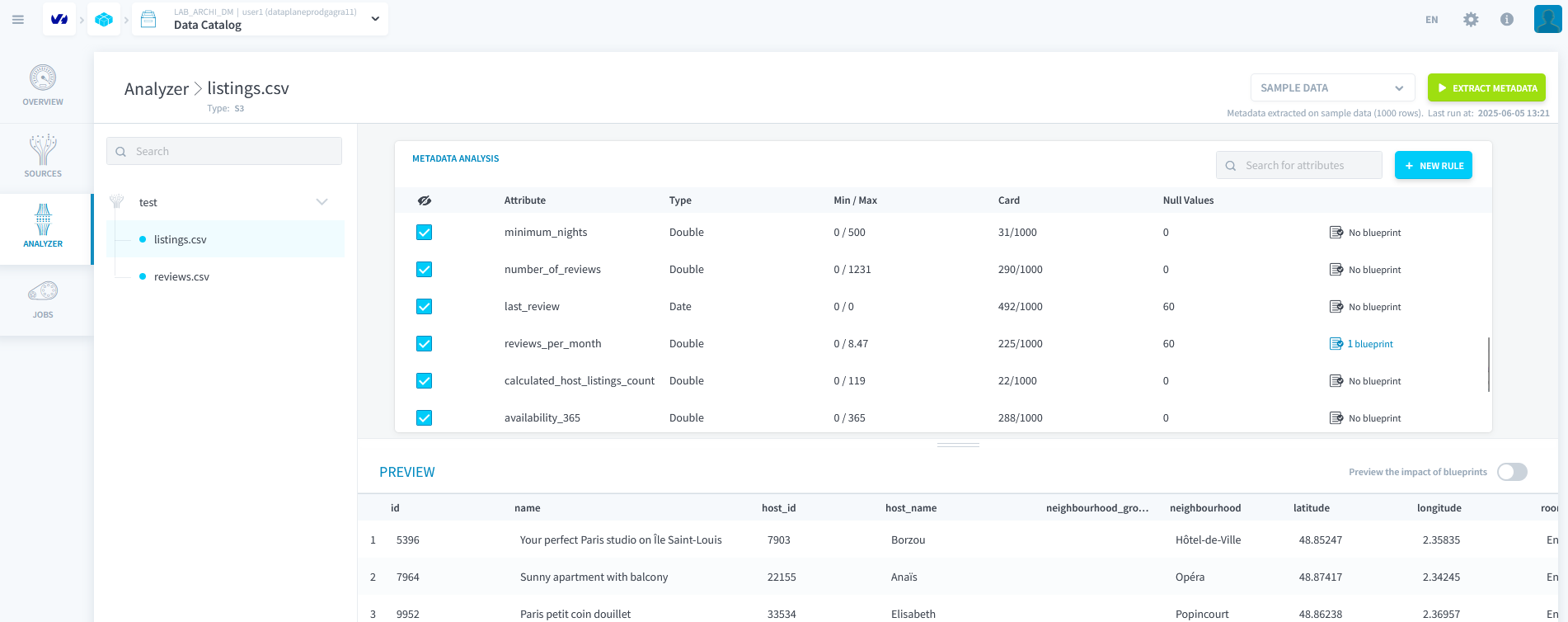 Edition d'un blueprint